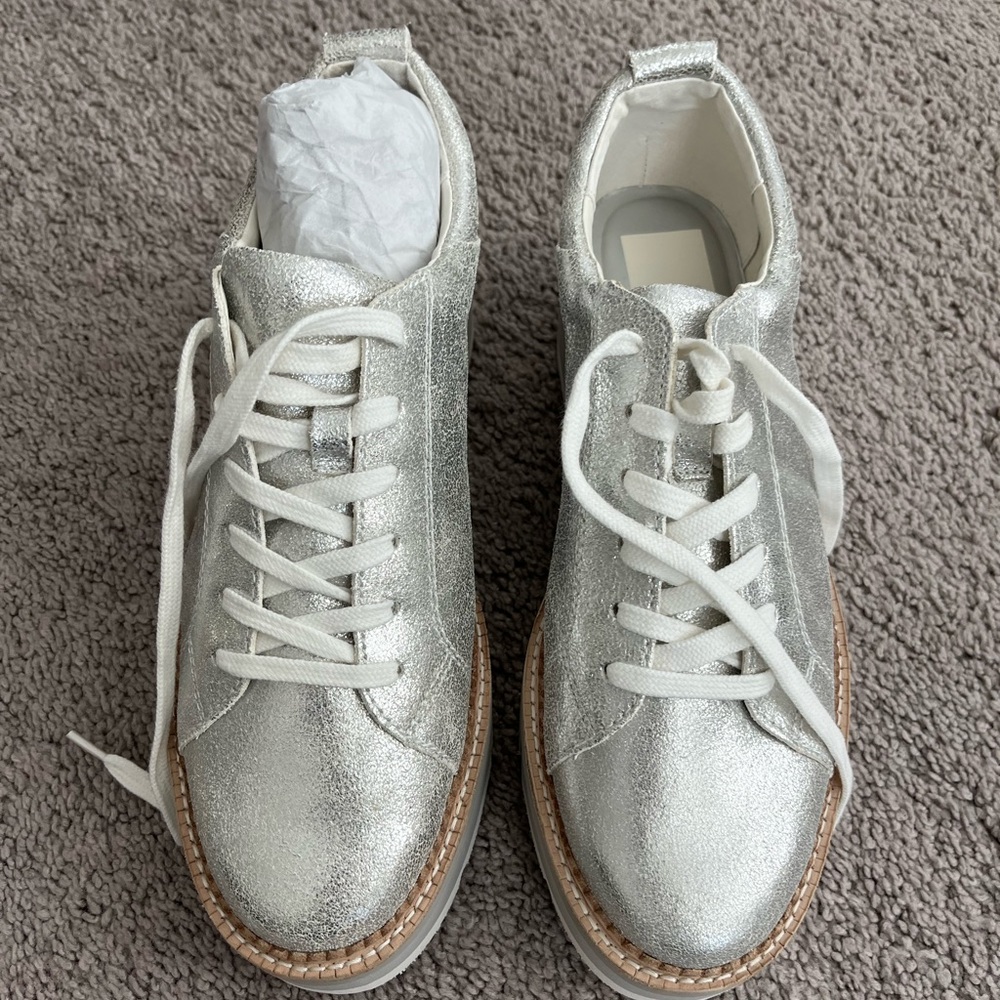 Dolce Vita Toyah Silver Metallic Suede